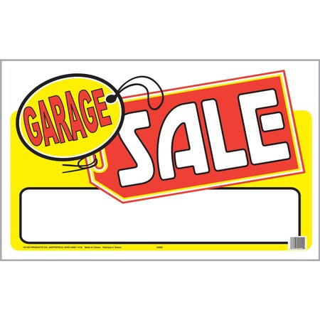 Hy-Ko Garage Sale Bag Sign W/Frame Sign 14" x 20", 6PK A24202